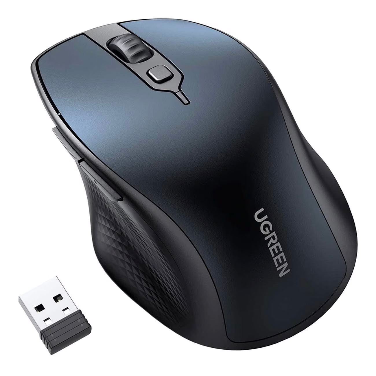 Wireless-Maus UGREEN MU101, 4000DPI, BT / Wi-Fi, Blau
