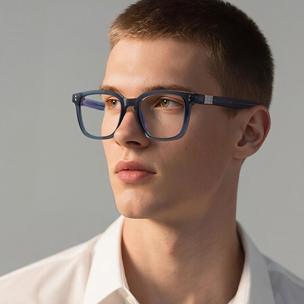 Computerbrille für Männer Techsuit 2225, Anti-Blue Light, Schwarz