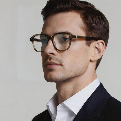 Computerbrille für Männer Techsuit 2227, Anti-Blue Light, Hellbraun