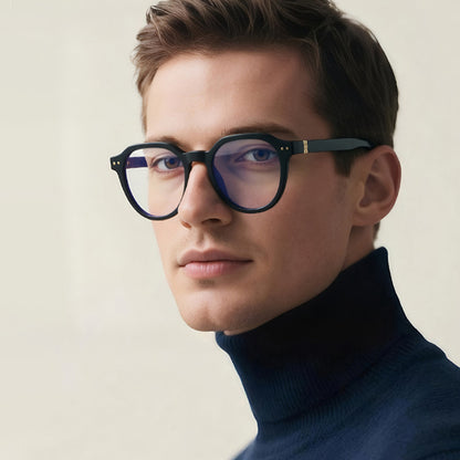 Computerbrille für Männer Techsuit 2228, Anti-Blue Light, Hellbraun