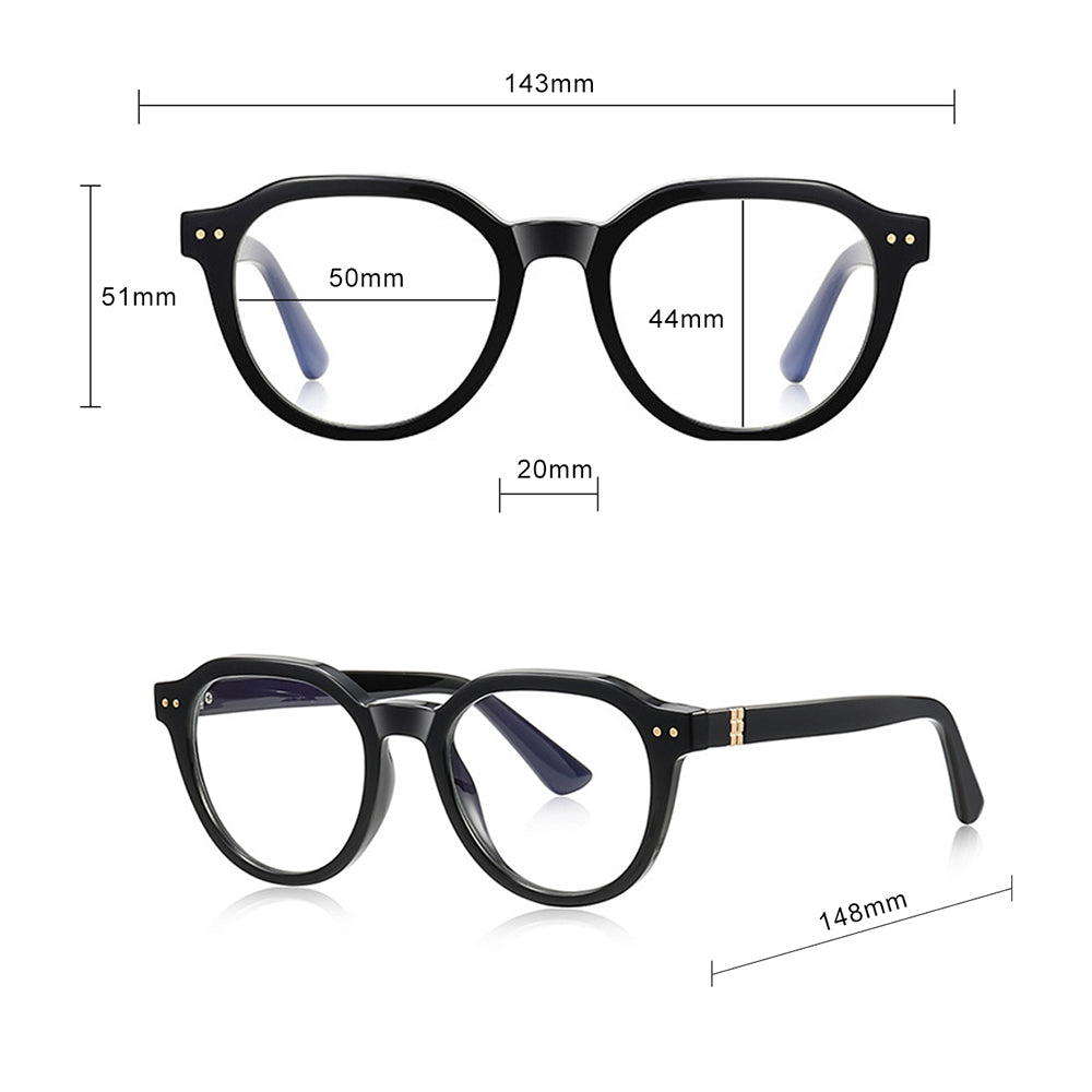 Computerbrille für Männer Techsuit 2228, Anti-Blue Light, Hellbraun