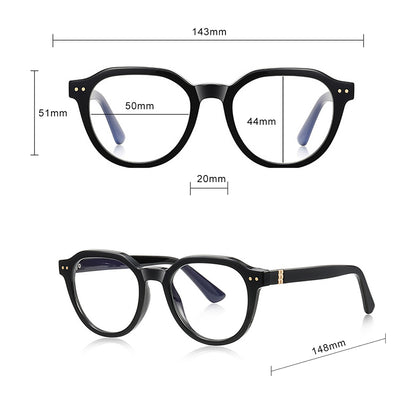 Computerbrille für Männer Techsuit 2228, Anti-Blue Light, Schwarz