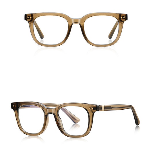 Computerbrille für Männer Techsuit 2229, Anti-Blue Light, Hellbraun