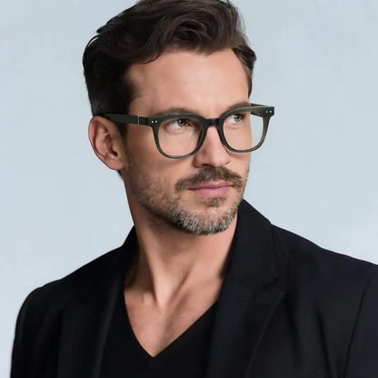Computerbrille für Männer Techsuit 2229, Anti-Blue Light, Schwarz