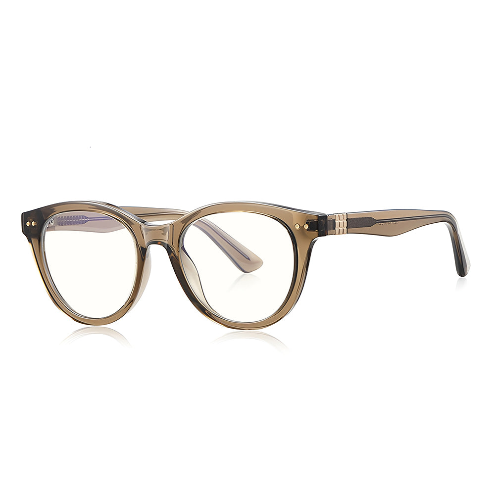 Computerbrille für Männer Techsuit 2231, Anti-Blue Light, Hellbraun