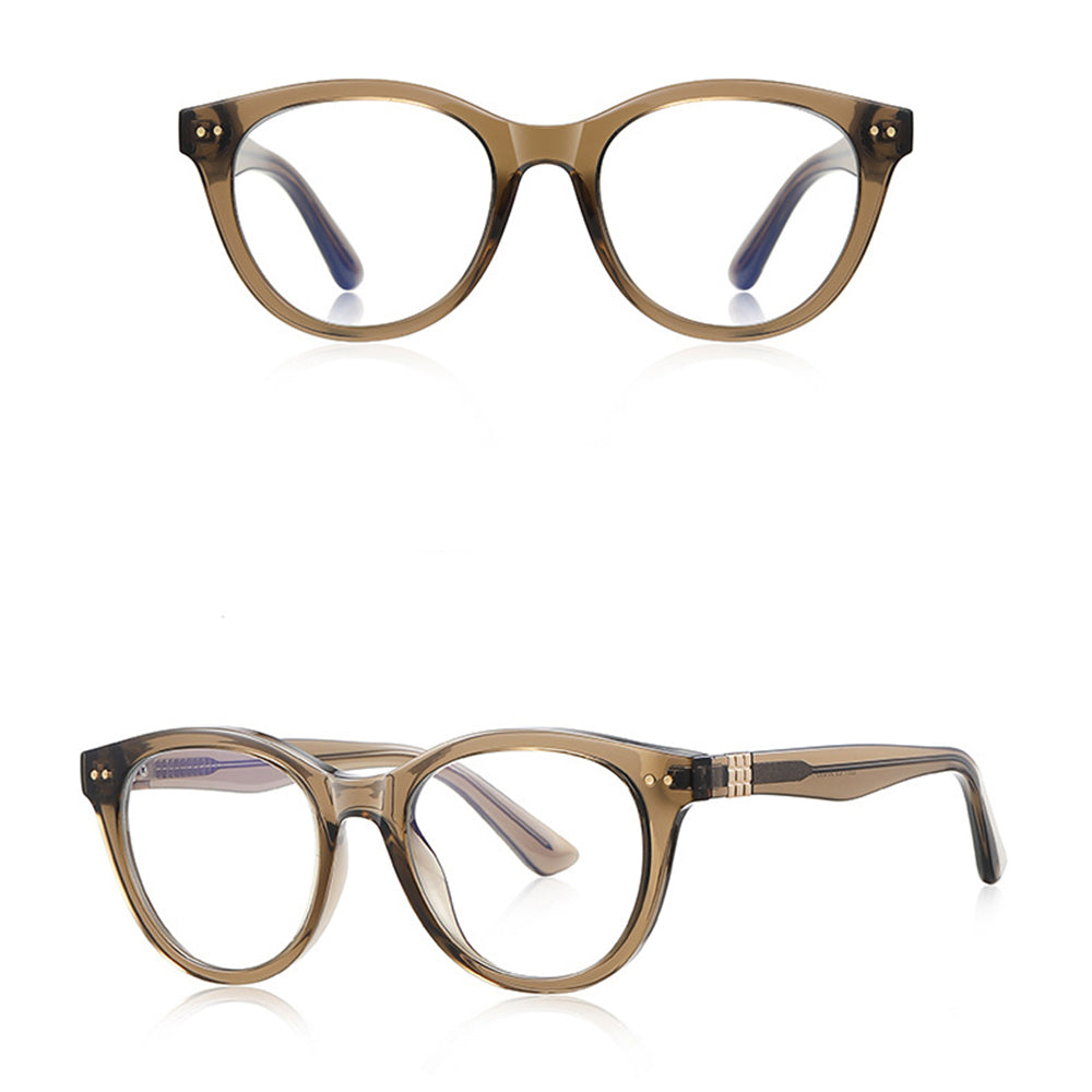 Computerbrille für Männer Techsuit 2231, Anti-Blue Light, Hellbraun