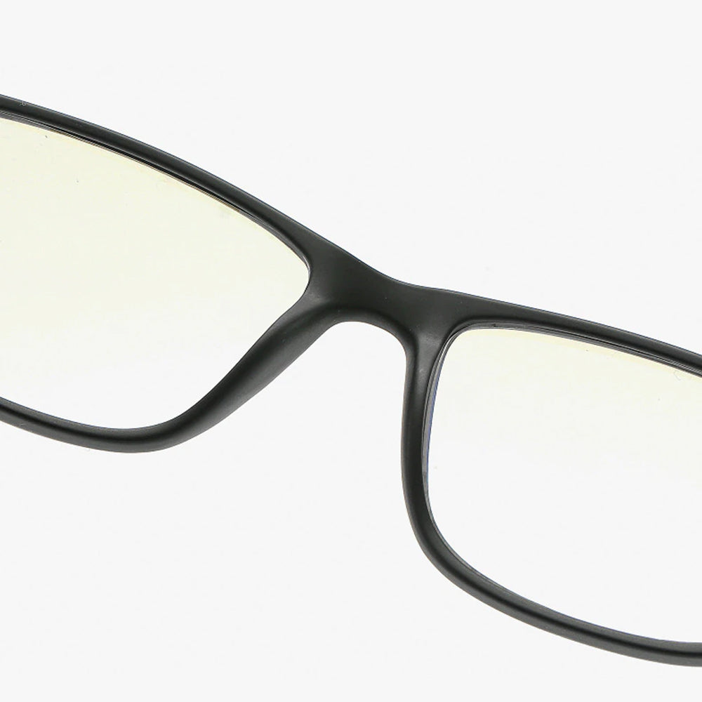 Herren-Computergläser Techsuit F2388, Anti-Blaues Licht, Schwarz