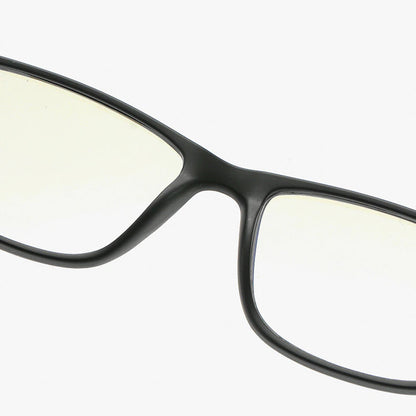 Herren-Computergläser Techsuit F2388, Anti-Blaues Licht, Schwarz