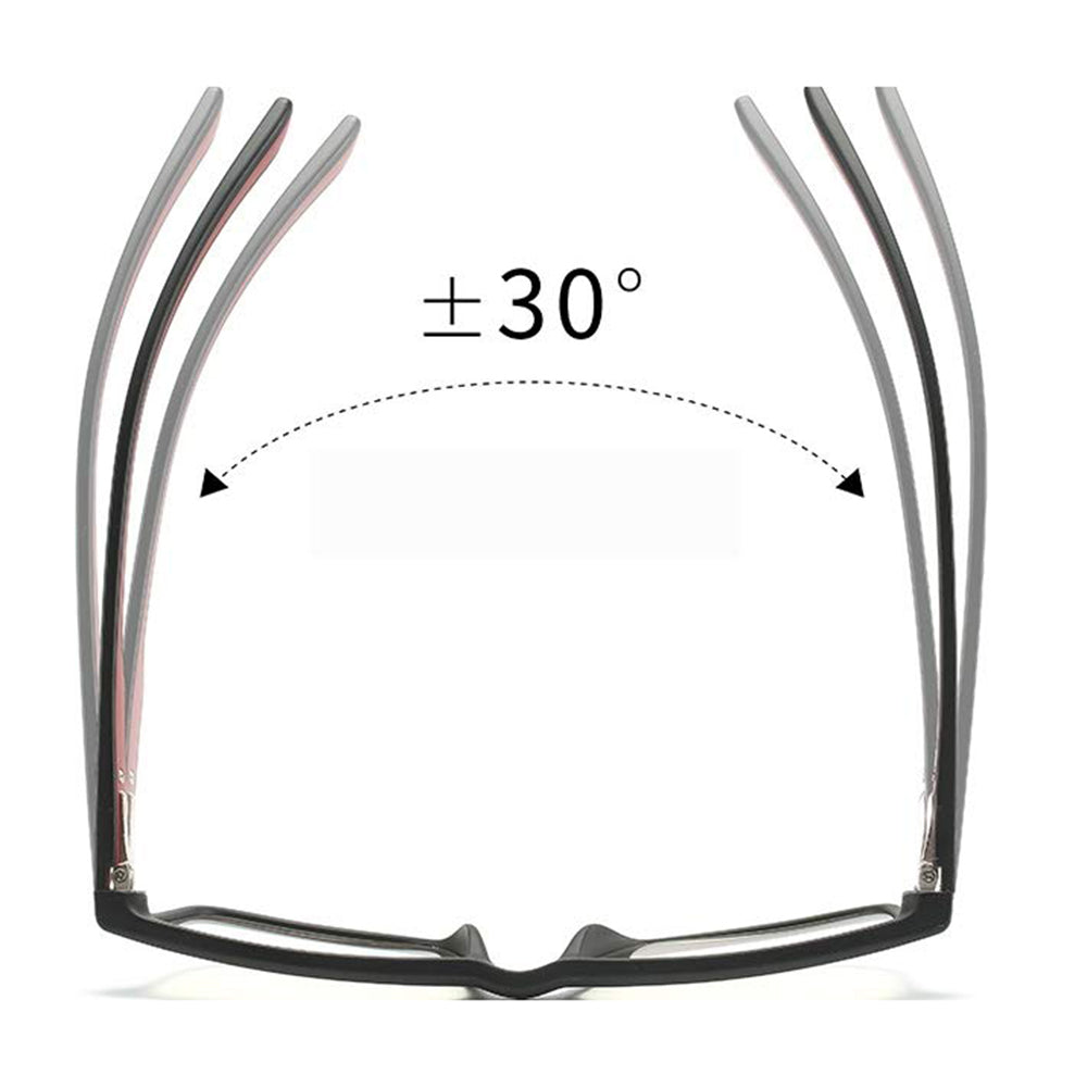 Herren-Computergläser Techsuit F2388, Anti-Blaues Licht, Schwarz