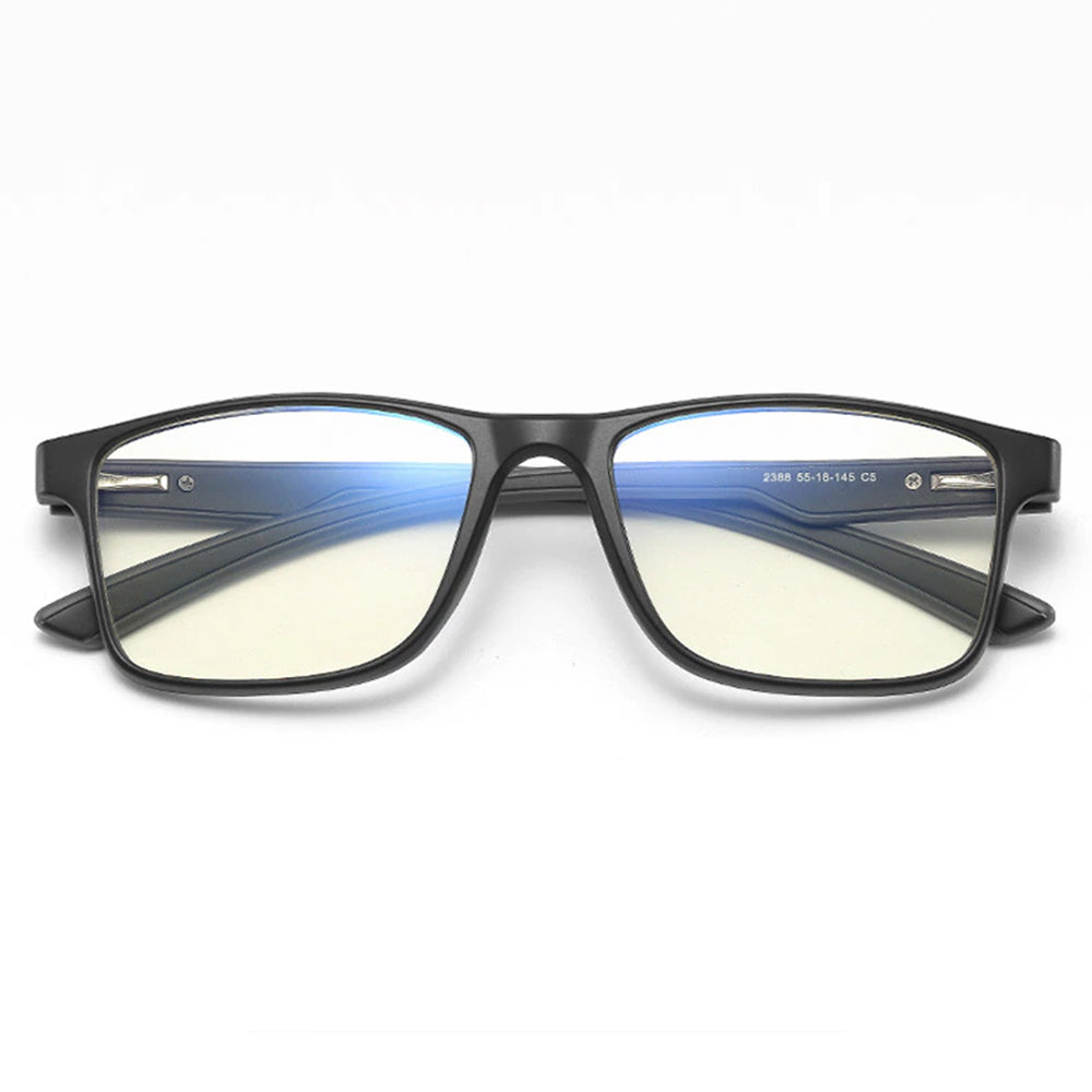 Herren-Computergläser Techsuit F2388, Anti-Blaues Licht, Schwarz