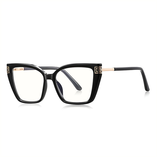 Damen Computerbrille Techsuit 2260, Anti-Blue Light, Schwarz Gold