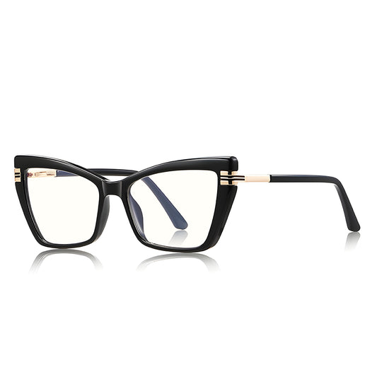 Damen Computerbrille Techsuit 2263, Anti-Blue Light, Schwarz