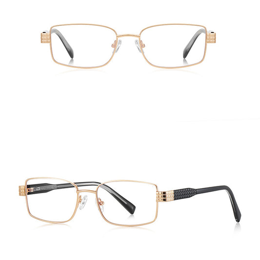 Techsuit 3163 Women's Computer Glasses, Anti-Blue Light, Black Gold