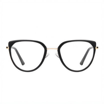 Damen Computerbrille Techsuit 82290, Anti-Blue Light, Schwarz Gold