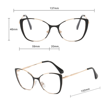 Damen Computerbrille Techsuit 8808, Anti-Blue Light, Schwarz