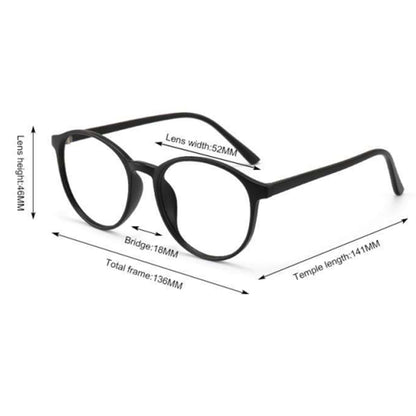 Techsuit Women's Computer Glasses F8551-C2, Anti-Blue Light, Black