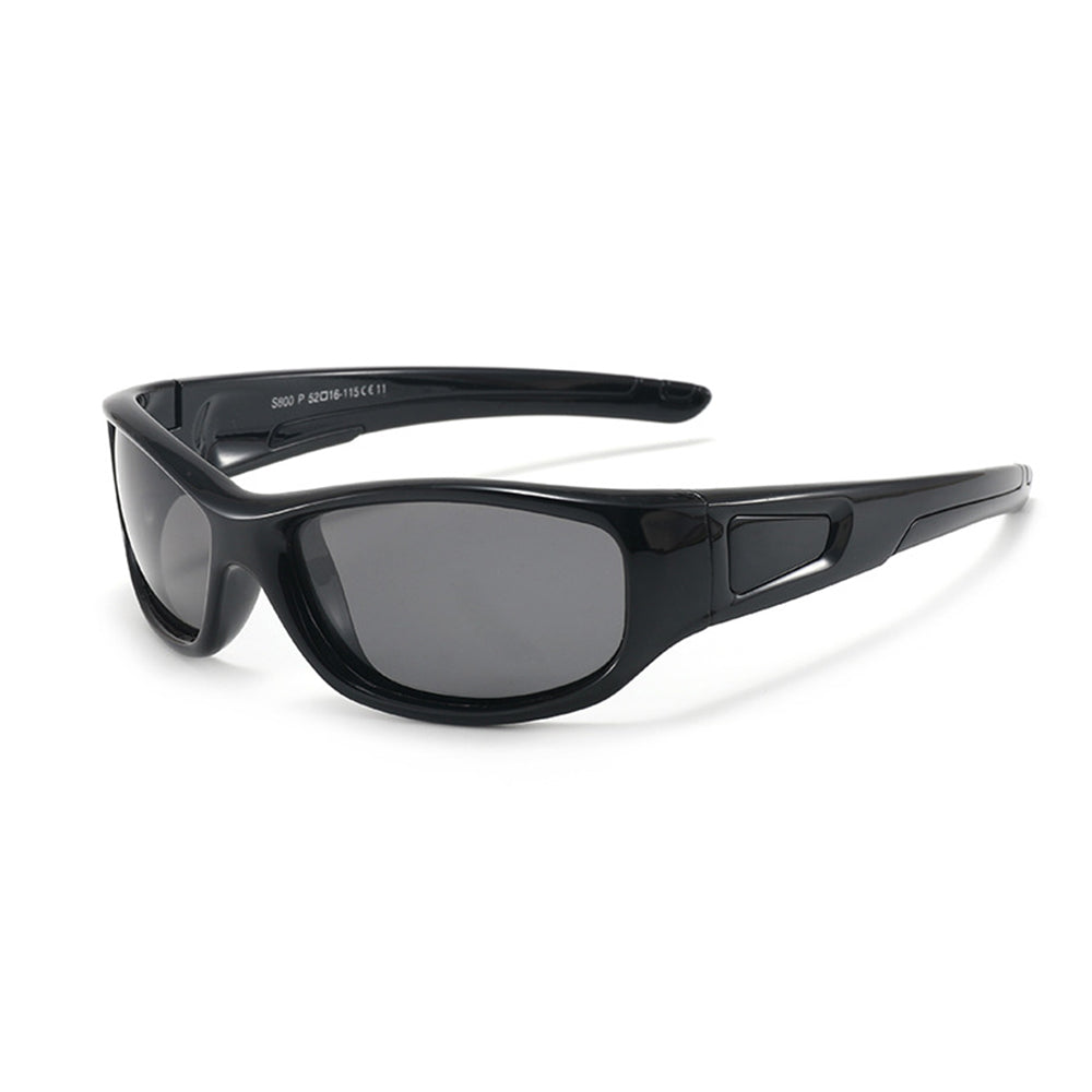 Sport-Sonnenbrille für Kinder Techsuit 800-C11, polarisiert, schwarz