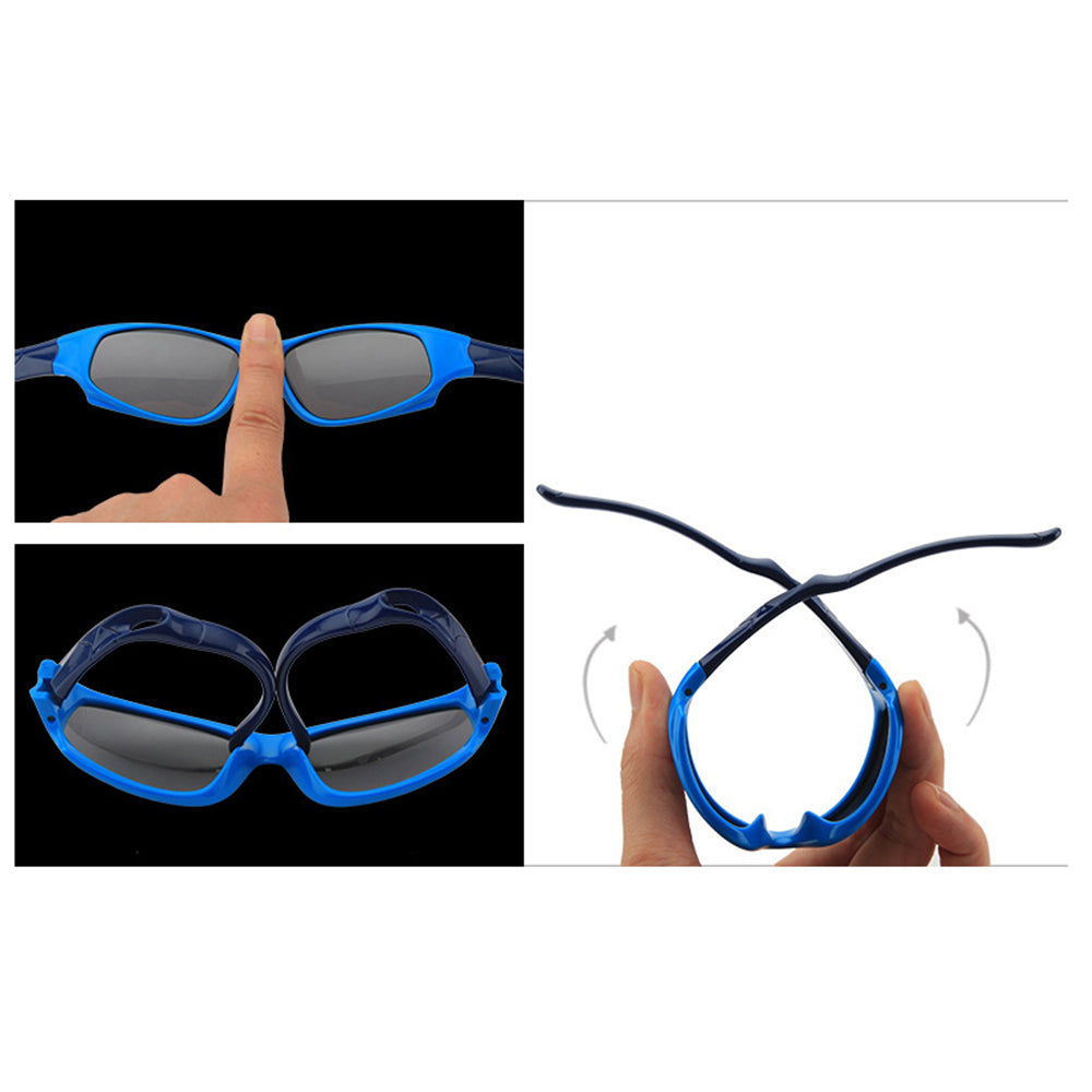 Sport-Sonnenbrille für Kinder Techsuit 800-C11, polarisiert, schwarz