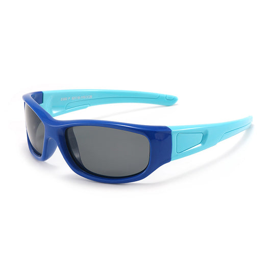 Sport-Sonnenbrille für Kinder Techsuit 800-C28, polarisiert, hellblau