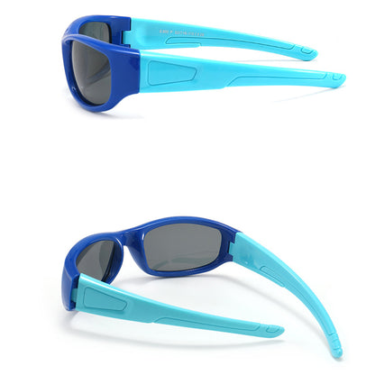 Techsuit 800-C29 Kids' Sports Sunglasses, Polarized, Blue