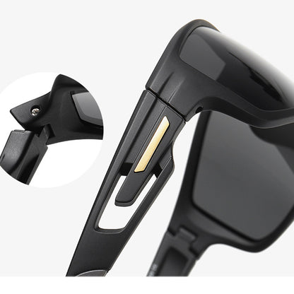 Unisex Fahrradbrille Techsuit 201910, polarisiert, schwarz