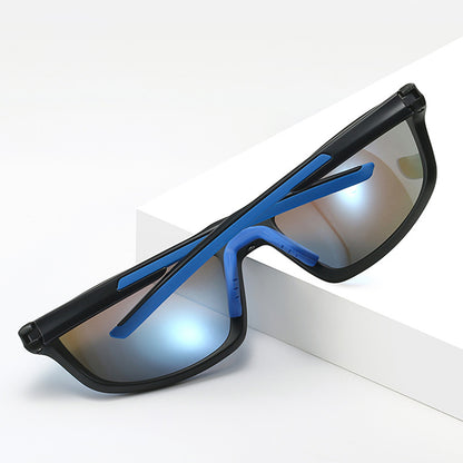 Unisex Fahrradbrille Techsuit 3047, UV-Schutz, Orange
