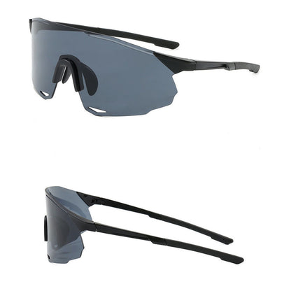 Unisex Techsuit 8853 Fahrradbrille, Schwarz Grau