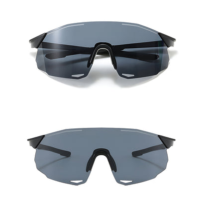 Unisex Techsuit 8853 Fahrradbrille, Schwarz Grau