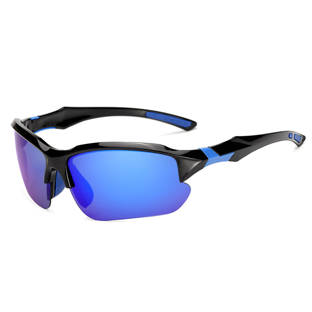 Unisex Fahrradbrille Techsuit 9301, UV-Schutz, Schwarz Blau