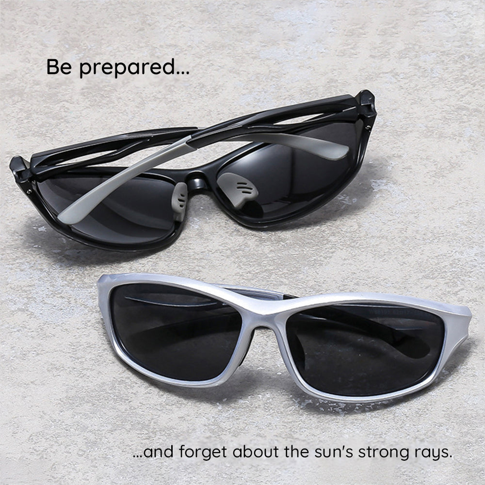Unisex Cycling Glasses Techsuit 9309, Polarized, Black Yellow