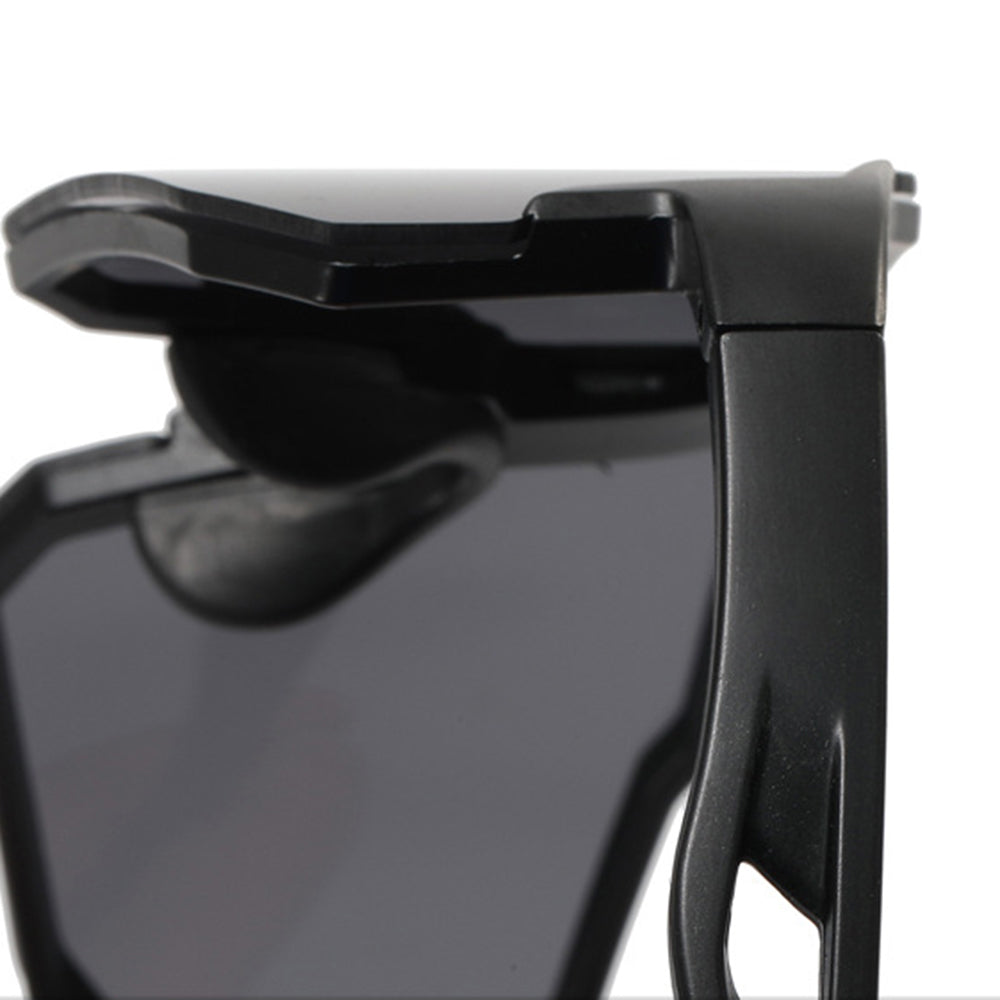 Unisex Fahrradbrille Techsuit 9337, UV-Schutz, Schwarz Silber
