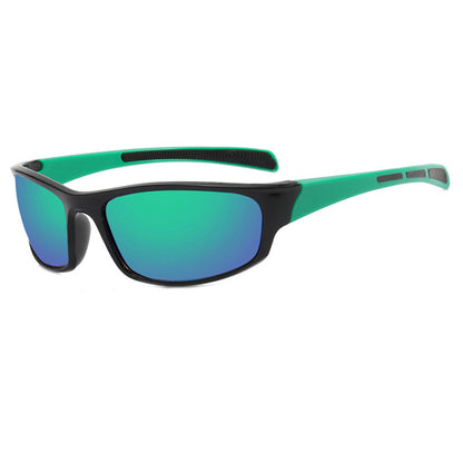 Unisex Fahrradbrille Techsuit 9937, Schwarz Grün