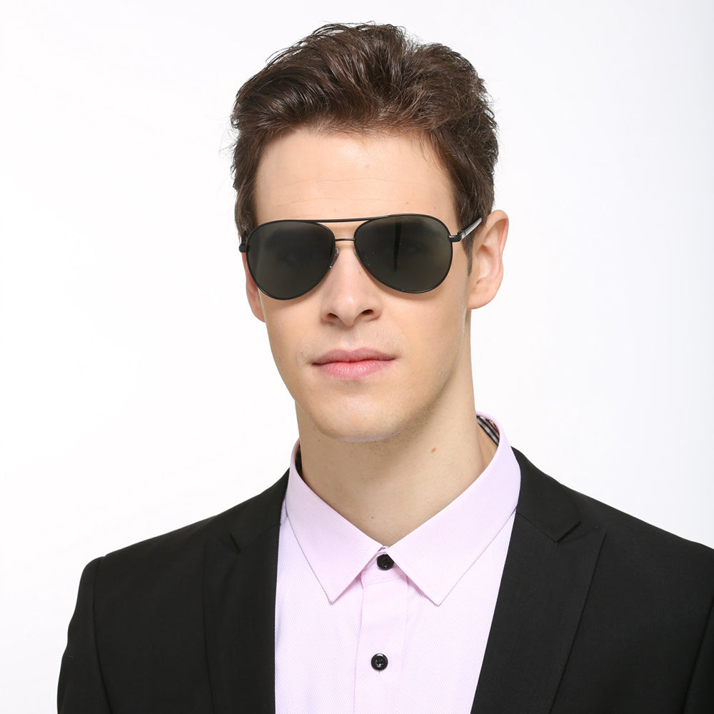Men's Techsuit 2150 Sunglasses, Polarized, UV Protection, Gold Gray
