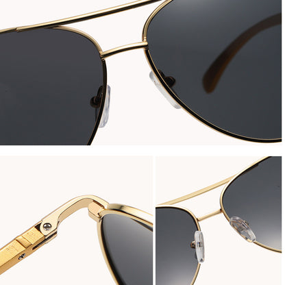 Men's Techsuit 2150 Sunglasses, Polarized, UV Protection, Gold Gray