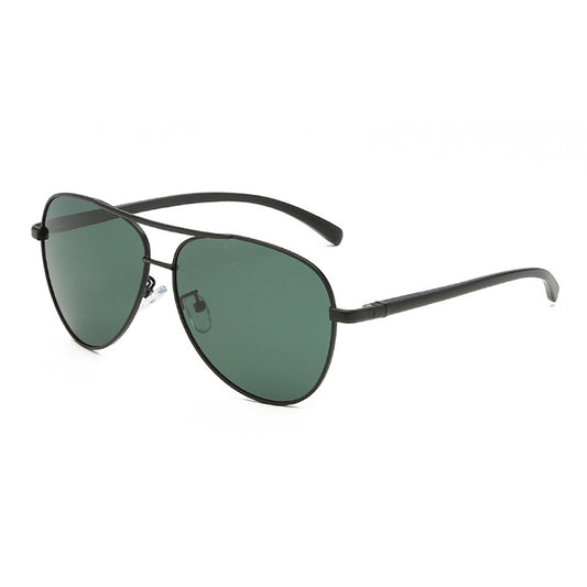 Herren-Sonnenbrille Techsuit 2150, polarisiert, UV-Schutz, Schwarz Grün