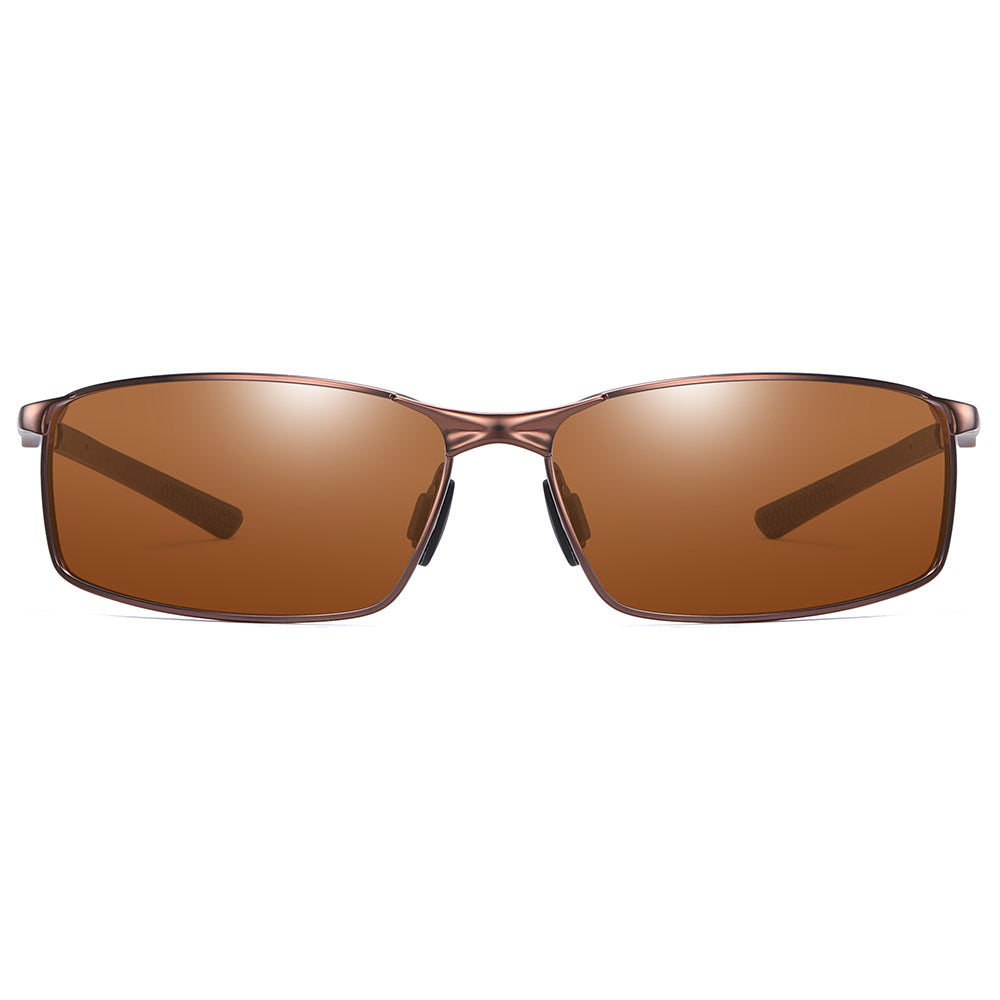 Herren-Sonnenbrille Techsuit 559, polarisiert, UV-Schutz, braun