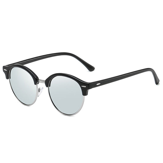 Herren-Sonnenbrille Techsuit 66612, polarisiert, UV-Schutz, silberfarben
