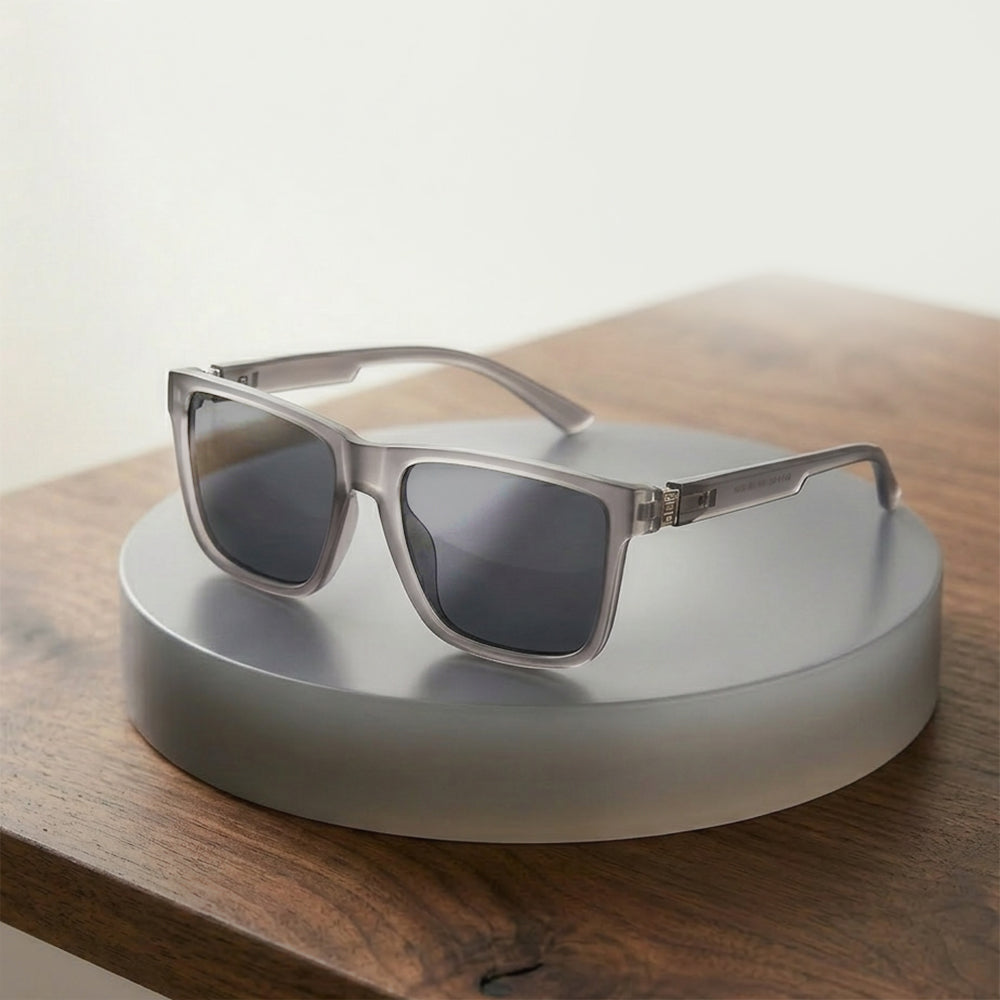 Men's Techsuit 8506 Sunglasses, Polarized, UV Protection, Matte Gray