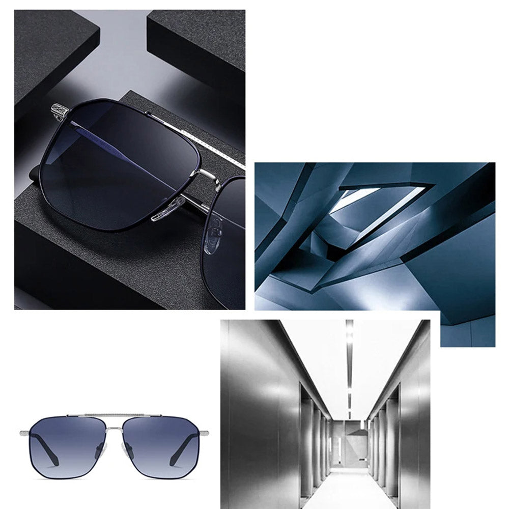 Men's Techsuit 8538 Sunglasses, Polarized, UV Protection, Gray Brown