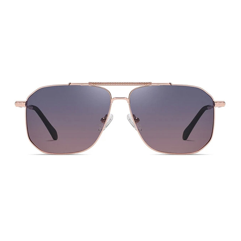 Herren-Sonnenbrille Techsuit 8538, polarisiert, UV-Schutz, rosa gold lila