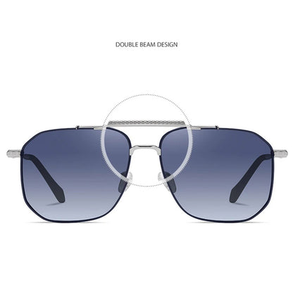 Herren-Sonnenbrille Techsuit 8538, polarisiert, UV-Schutz, rosa gold lila