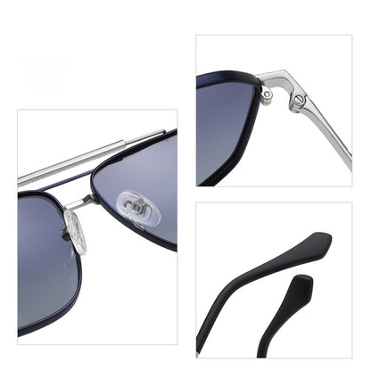 Herren-Sonnenbrille Techsuit 8538, polarisiert, UV-Schutz, rosa gold lila