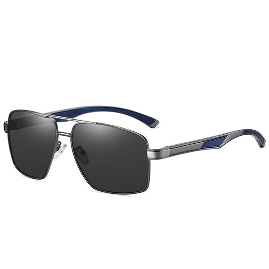Herren-Sonnenbrille Techsuit LM001, polarisiert, UV-Schutz, Grau