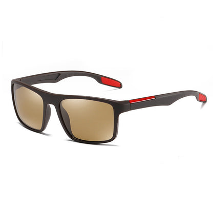 Herren-Sonnenbrille Techsuit TR90 (MM101), polarisiert, UV-Schutz, braun