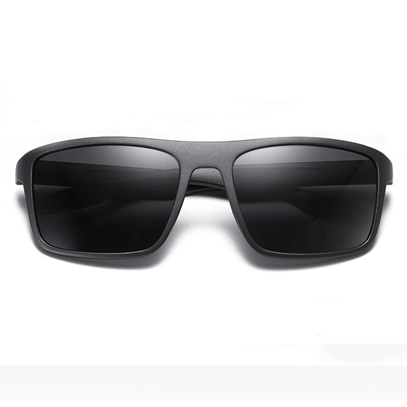 Herren-Sonnenbrille Techsuit TR90 (MM101), polarisiert, UV-Schutz, matt schwarz grau
