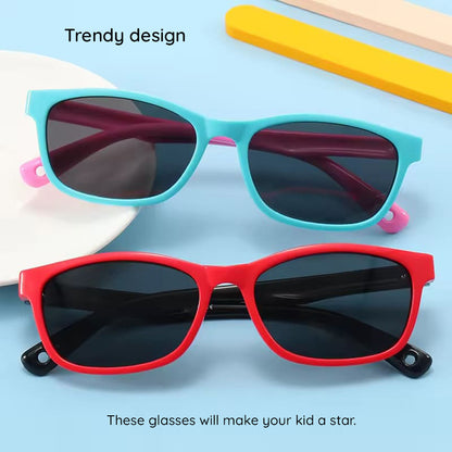 Techsuit Baby Sunglasses 8260-C34, Polarized, Purple Turquoise