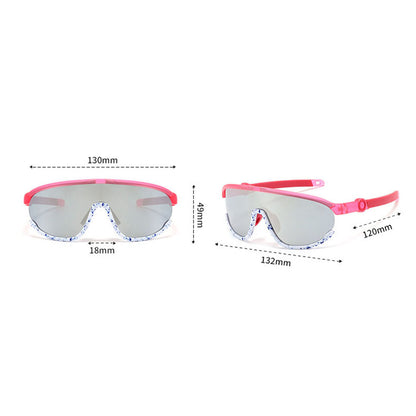 Techsuit Kinder Sonnenbrille 2025, polarisiert, UV-Schutz, rosa