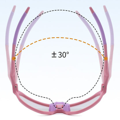 Techsuit Kinder Sonnenbrille 22312, polarisiert, UV-Schutz, rosa