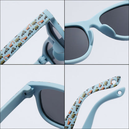 Techsuit 5218 Kinder-Sonnenbrille, polarisiert, UV-Schutz, rosa