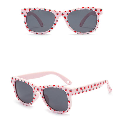 Techsuit 5218 Kinder-Sonnenbrille, polarisiert, UV-Schutz, rosa